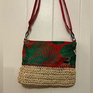 A Rare Vintage Out Of Stock Roxy Crossbody Paradise Print Handbag Bag